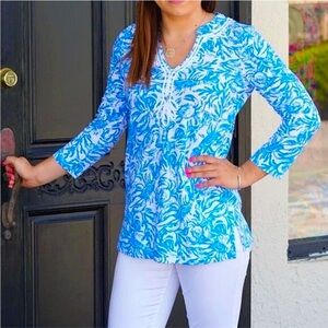Lilly Pulitzer NWT Kaia Knit Tunic Top On A Roll $88 Size XXS